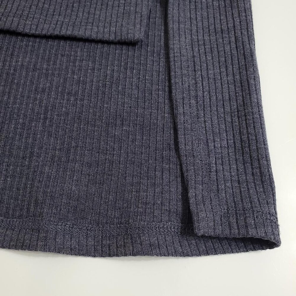Eileen Fisher Women Ribed Knit Tunic Mini Dress M Boat Neck Stretch Shor… - Picture 10 of 11
